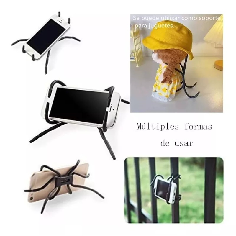 Dol01 Porta Celular Soporte Tripie Selfi Stick Escritorio Moto Kit