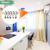 M METERXITY 40-Pack Bronze Curtain Rings with Clips, Rustproof Metal