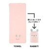 CBJAPAN Carari Hair Drying Towel, 3 Times Absorbent, Microfiber Rabbit,