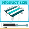 CroBlissful Beach Table Folding Camping Small Mini Portable Table Striped