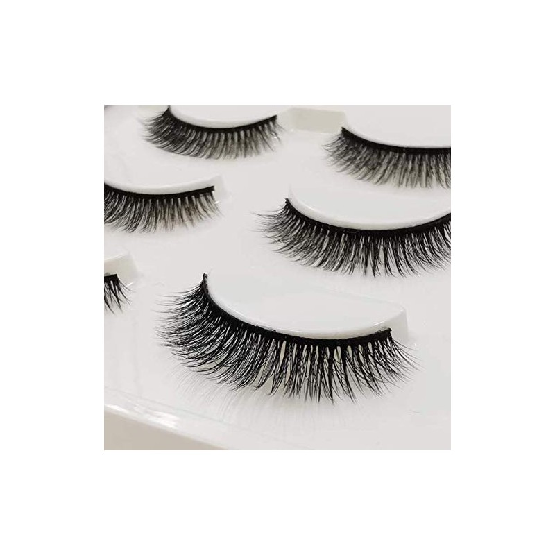 3 Pairs 3D Mink Eyelashes Makeup Natural False Eyelashes Long
