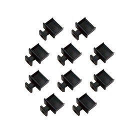 monofive MF-USB-TAB10B USB Port Connector Dustproof Protective Cover Cap (10 pieces) with Knob Hard Type