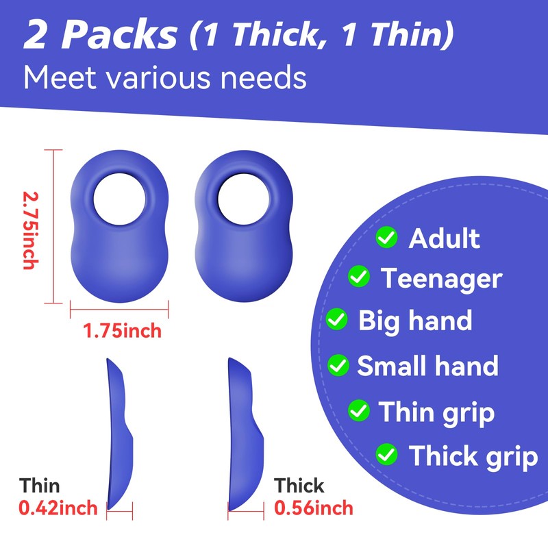 2 Pack Batter's Baseball Thumb Guard for Pro Batters, Hitter