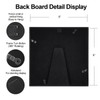 BKABOT 8x8 Picture Frame, Black Metal Square Photo Frames with