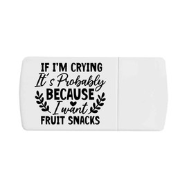'Newborn Baby Toddler Funny Quotes ' Pill Box with Tablet Splitter (PI00032745)
