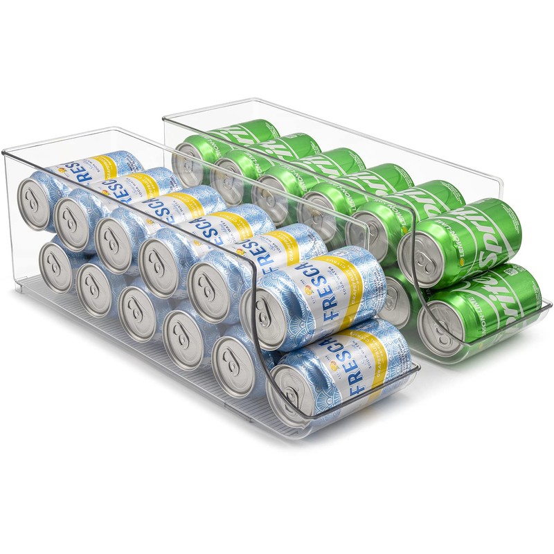 Sorbus Can Dispenser for Refrigerator - 12 Can Fridge organizer
