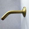 Brushed Gold Rain Shower Head Arm Wall Mount Extension for