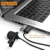 Cubilux USB Microphone for PC, USB A Mini Lapel MIC