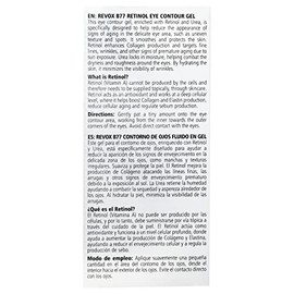 REVOX B77 - Retinol Eye Contour Gel Anti-Wrinkle Concentrate, 30 ml, Contorno Ojos Retinol, Reduce Líneas de Expresión y Arrugas, Suaviza la Textura, 