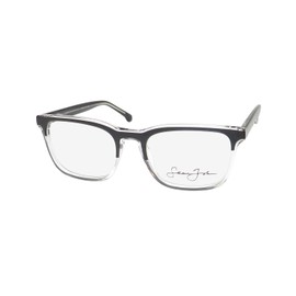 Sean John 5127 Eyeglass Frame/Glasses Prestigious Designer Premium Segment Mens [54-19-145, black/clear crystal]
