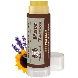 Natural Dog Company PawTection Balm for Dogs, Dog Paw Protector, Moisturizing Dog Paw Balm for Dry, Cracked Pad, Protects Paw from Extreme Weather, Paw Lotion for Allergies & Itching (0.15 oz Stick)