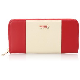 Lisa Larson LTLY-02 LTLY-02 Women's Wallet, YKK Zipper, Long Wallet, Cowhide Leather, Genuine Leather, LTLY-02, red