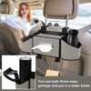 Hiitytin 7-In-1 Car Seat Back Organizer with 3.74” Cup Holders,