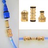 Conectores de Manguera de Jardín Brass Rust‑Resistant – Set 3/6