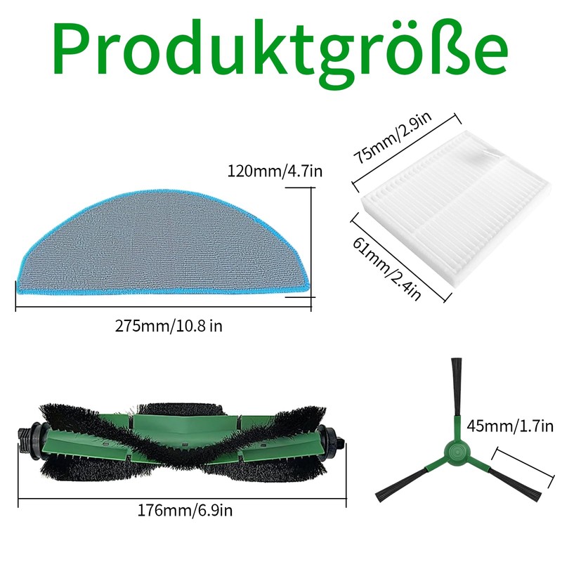17 Piece Accessory Set for iRobot Roomba Combo Essential Y0112,
