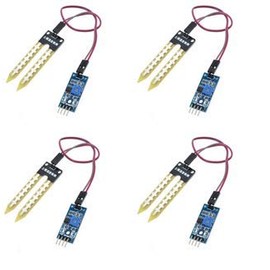 Titri 4 PCS Soil Hygrometer Detection Humidity Sensor with LM393 Comparator