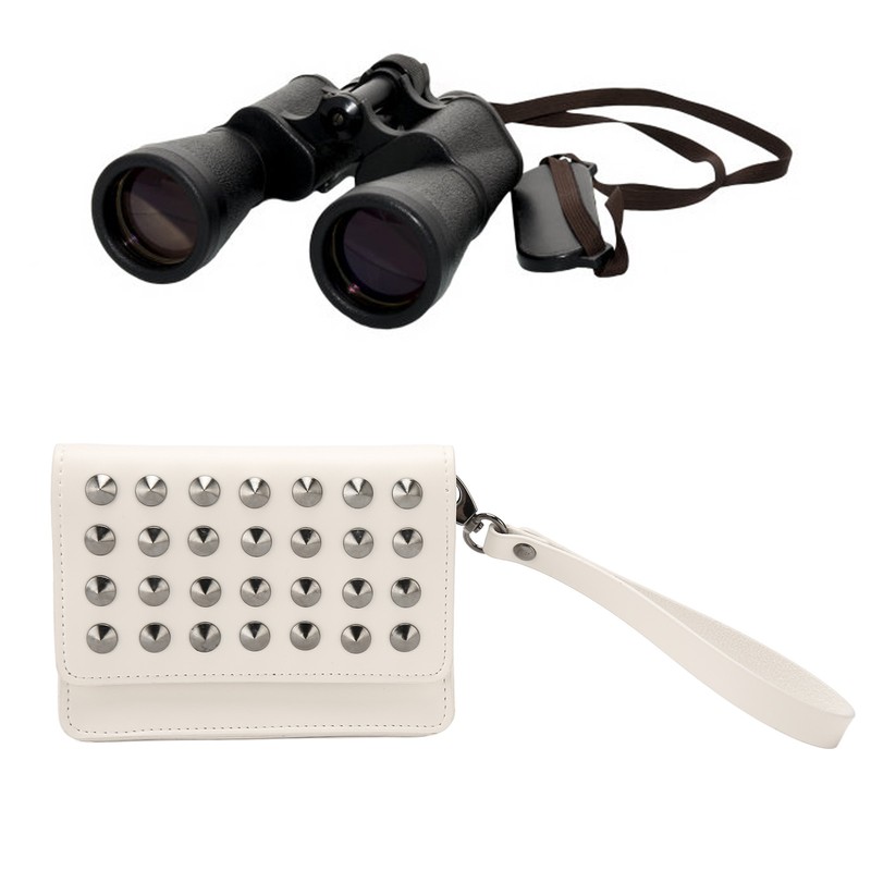 Outdoor Golf Rangefinder Leather Case Storage Bag Portable Golf Balls