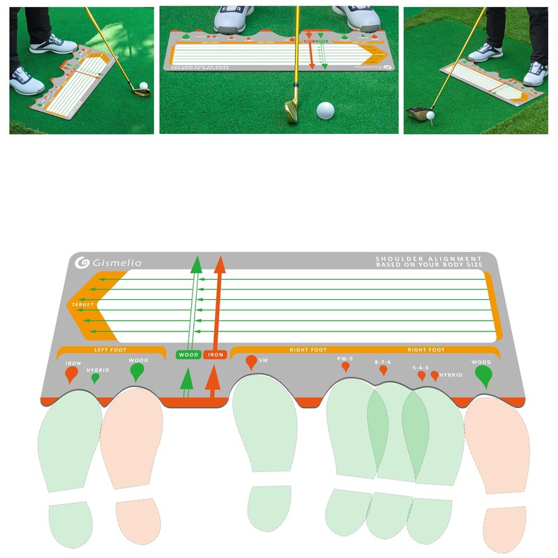 Gismelio Golf Training Mat for Beginners | Posture Assistance and