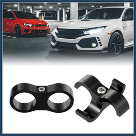 INFINAUTO AN12 Car Auto Hose Separator Clamp Fuel Line Connector Kit Black Stylish Design