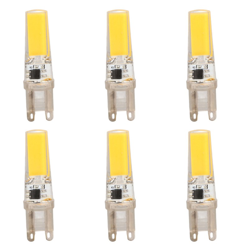6pcs G9 LED Light Bulb COB Dimmable Professional G9 LED