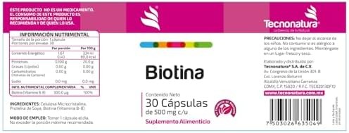 BIOTINA c30 capsulas TECNONATURA