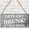 Pixie's Gifts "Let's Get Drunk! & Talk Shite" Funny Bar