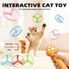 Wortade Cat Fetch Toy Launcher with 6 Flying Disc, Interactive