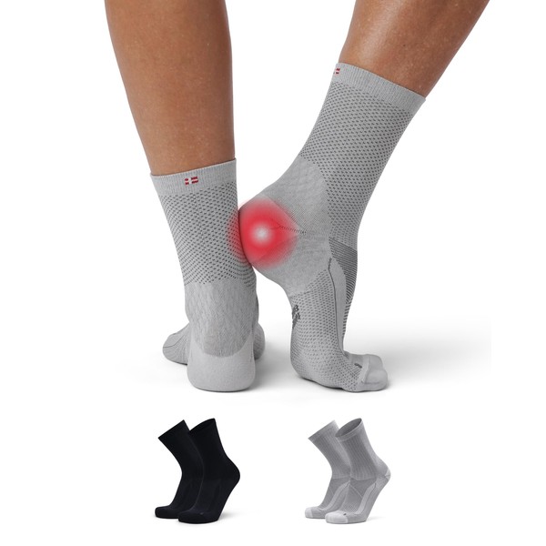 DANISH ENDURANCE 2 Pairs Plantar Fasciitis Socks Compression Socks Orthopedic
