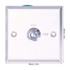 Door Key DC 12V Switch Stainless Steel Access Control On/Off