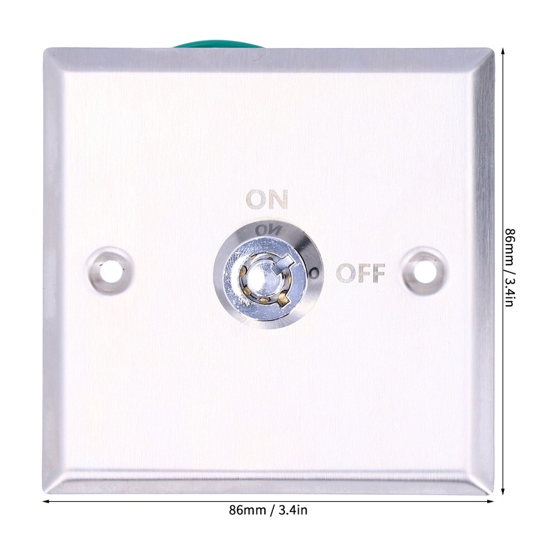 Door Key DC 12V Switch Stainless Steel Access Control On/Off