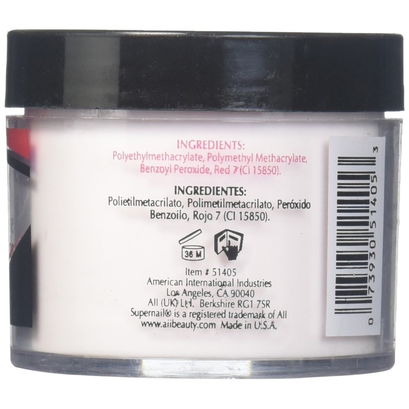 Supernail Nail Powder, Pink, 2 Ounce