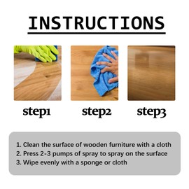 Natural Beeswax Care Spray & Restorer, Natural Beeswax Spray Used to Care For Wood, Leather and Furniture Polish