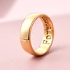 TJC Band Ring for Women in 14ct Yellow Gold Plated