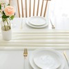 CHUQING Table Runner Beige Chiffon Table Runner Wedding Table Decoration