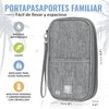 BOACAY Portadocumentos de Viaje Familiar con RFID, Cartera de Mujer