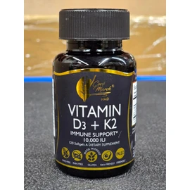 Cocó March N.M.D Vitamin D3+K2 10,000 IU - High Potency Supplement for Women & Men, Immune Support, Bone & Joint Health - Gluten-Free, Non-GMO, 4 Month Supply, 250 mcg D3, 180 mcg of Vitamin K2