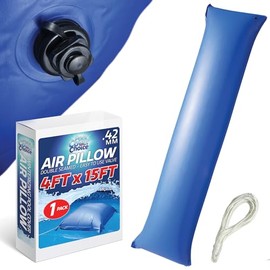 Winterizing Pool Cover 4ft x 15ft Air Pillow 2 Pack, .42MM Thick Vinyl, Easy to use Boston Inflation Valve, Four Reinforced Grommets, 50ft Rope, Double Seamed, Pool Cover Choice 3749-27-02BXCHOICE