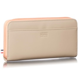 lecoq Lecoq Men's Women's Long Wallet, Spring Wallet, Limited Combi Color, Lightweight, Easy to Read L-Shape, Zipper, Coin Purse, beige