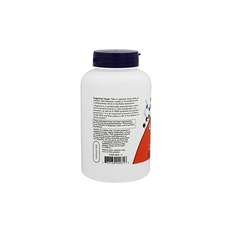 LArginine Amino Acid 500 MG (250 Tablets)