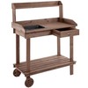 CHARMMA 36" Wooden Potting Bench Work Table with 2 Removable