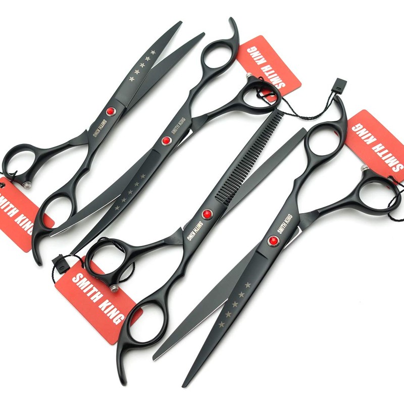 7.0in Professional Pet Grooming Scissors set,Straight & Thinning & Curved