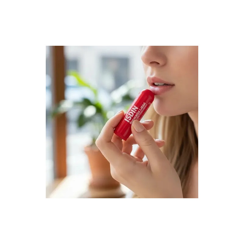 Reparador Labial Con A.h. | Color: Rojo | Isdin 4g