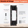 Adjustable Door Hinge Jig Mortiser Installation for 2-1/2 to 6inch
