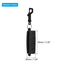 PATIKIL Archery Arrow Puller, Rubber Target Pulling with Belt Clip for Shaft Bow Shooting, Black