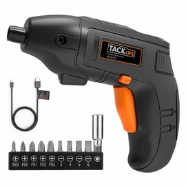 Tacklife Electric Screwdriver, Tacklife Cordless Screwdriver Rechargeable 1500 mAh Li-on