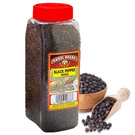 Angel Brand Black Peppercorns Whole – Premium Peppercorns for Grinders, Cooking, and Seasoning – Perfect Whole Black Pepper for Refill – Bold Flavor and Aroma – 19oz Bottle