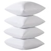 Kingnex 4 Pack Feather Proof Pillow Protectors 22x22 Waterproof Pillow