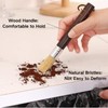 coffee grinder cleaner Brush Set, Walnut Wood Handle Espresso Cleaning