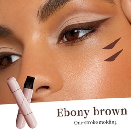 Hunjiry 2025 New Foldable Eyeliner Stamp, Gel Eyeliner Pencil Set, SmudgeProof & Waterpoof Eye Liner for Beginners