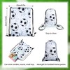 CACSO 12 Pcs Soccer Party Bags,Soccer Drawstring Bags,Drawstring Backpack Party